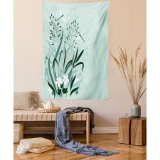 Dragonflies Wild Grass Tapestry