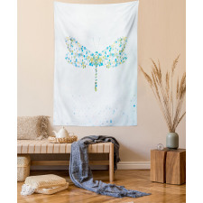 Dragonfly with Dots Tapestry