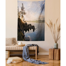 Lake Tahoe at Sunset Tapestry