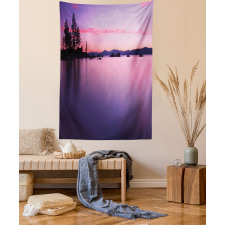 Hazy Calm Lake Tahoe Tapestry