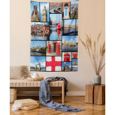 City Landmarks Floral Tapestry