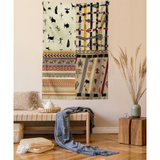 Primitive Native Animals Tapestry