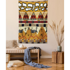 Hunt Zebra Tribe Ethnic Tapestry