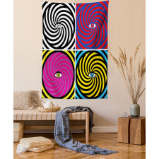 Pop Art Hypnotic Tapestry