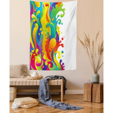 Rainbow Splash Tapestry
