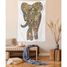 Boho Elephant Art Tapestry