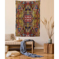 Retro Funky Doodle Tapestry