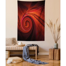 Surreal Waves Spiral Art Tapestry