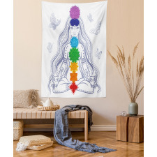 Yoga Meditation Lotus Pose Tapestry
