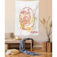 Yoga Chakra Drawn Tapestry