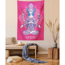 Yoga Mandala Girl Tapestry