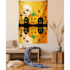 Scary Pumpkin Tapestry