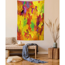 Colorful Maple Leaves Tapestry