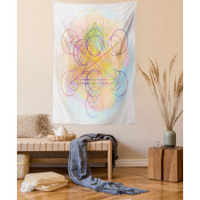 Psychedelic Flower Tapestry