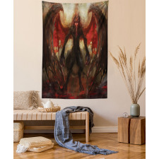 Devil Wings Flame Tapestry