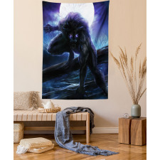 Surreal Werewolf Eyes Tapestry