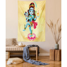 Cartoon Eastern Figure Tapestry