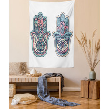 Boho Evil Eye Lotus Tapestry