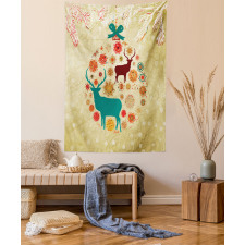 Reindeer in Winter Tapestry