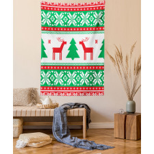 Holiday Season Deer Tapestry