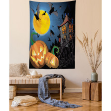 Moon Pumpkin Tapestry