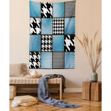 Denim Patchwork Tapestry