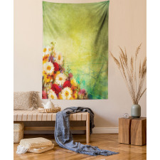 Romantic Flower Bouquet Tapestry