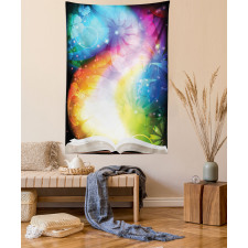 Fairy Tale Book Rainbow Tapestry