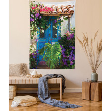 Palm Leaves Scene Tapestry