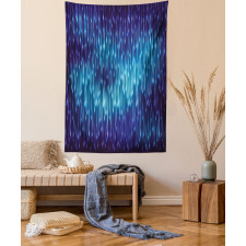 Cosmic Rain Effect Vivid Tapestry