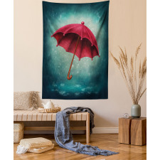 Retro Autumn Umbrella Tapestry