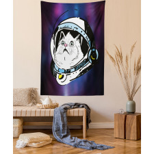 Kitten Astronaut Cosmic Tapestry