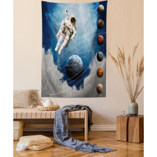 Astronaut Planets Space Tapestry