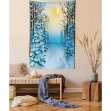 Cartoon Landscape Tapestry