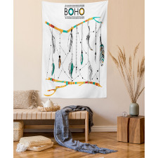 Retro Feathers Tapestry