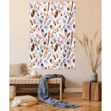 Peacock Feathers Design Tapestry