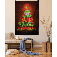 Happy New Year Neon Tapestry