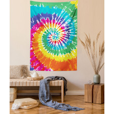 Rainbow Tie Dye Effect Tapestry