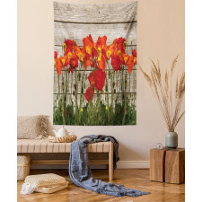 Blooming Poppy Flowers Tapestry
