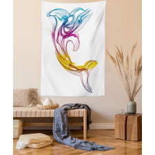 Aquatic Dolphin Tapestry