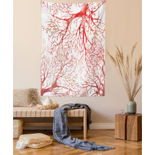 Watercolor Branchs Fall Tapestry