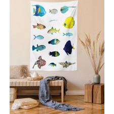 Marine Life Creatures Tapestry