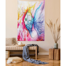 Watercolor Abstract Art Tapestry