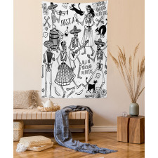 Dancing Skeletons Tapestry