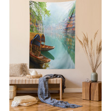 Chinese Wood Canal Tapestry
