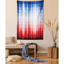 Abstract Digital Star Tapestry