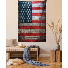 US Flag Plate Tapestry