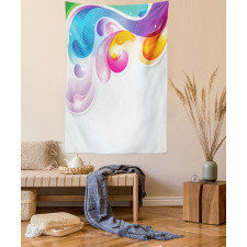 Abstract Paintbrush Tapestry