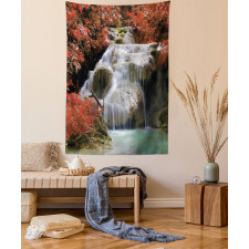 Fall Trees with Rock Tapestry