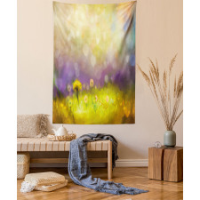 Yellow Dandelion Field Tapestry